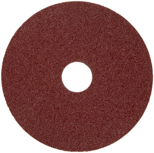 Абразивен диск за заслуги смола, поддршка од влакна, керамички алуминиум оксид, дијаметар од 7/8 арбор, 5, мерка 60