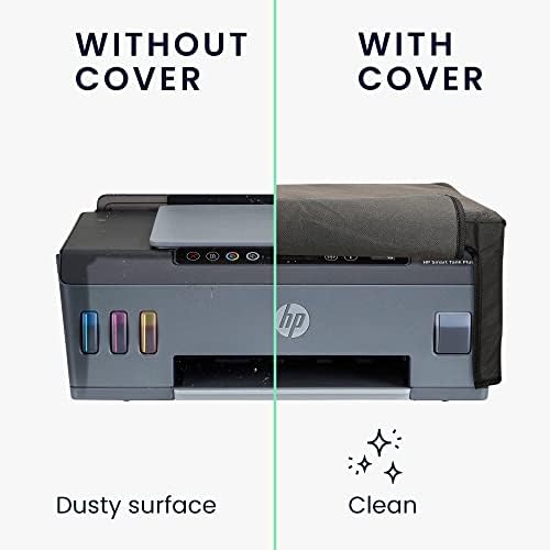 Компанија за прашина KWMobile компатибилен со HP Smart Tank Plus 555 - Case Case - Cover Prebict Protector - Темно сива