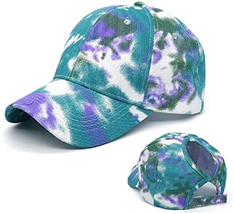 BBDMP Women'sенска вратоврска за боја, повеќебојно неправилно печатење бејзбол капа, женска надворешна улична облека, летни капи.