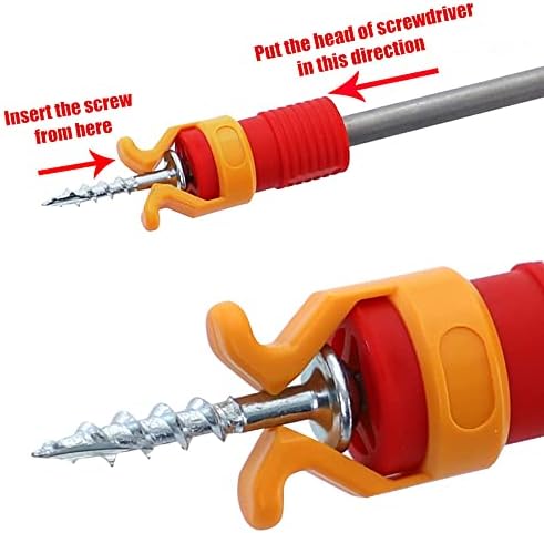 Perfactool 2 парчиња ABS ABS завртка за држач за прицврстување Поставете го алатката за држење на завртки за држење, малку универзален ракав за