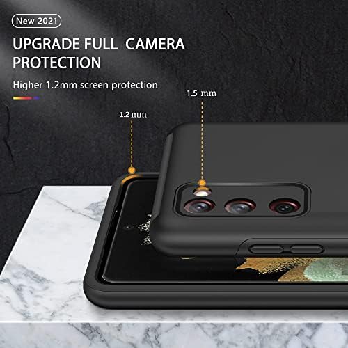 Хонг-ами за Samsung Galaxy S20 Fe Case, S20 Fe Case со 2 парчиња целосна покриеност на стакло, заштитено стакло, заштитник на воено одделение,