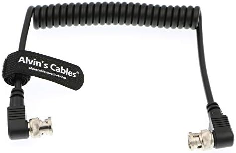 Каблите на Алвин 3G SDI кабел HD SDI BNC кабел Тенки флексибилен за Sony FS5 | Fs7 | FX6, Atomos го следат десниот агол на десен агол
