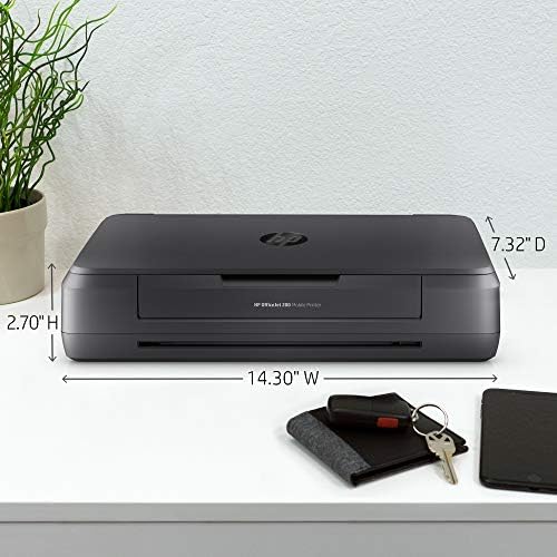 Hp OfficeJet 200 Преносни Печатач Со безжичен &засилувач; Мобилни Печатење, Црна