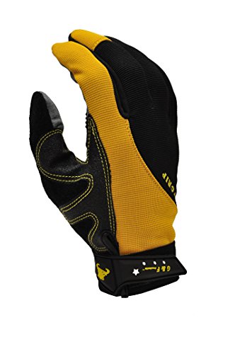 GF ракавици 1089L-12 хипер-зафат нелизгачки ракавици со високи перформанси, големи, жолти