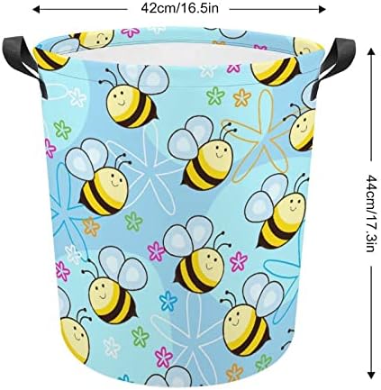 Летечки Пчели Голема Перална Попречува Преклоплива Корпа За Перење Издржлива Корпа За Складирање Организатор На Играчки