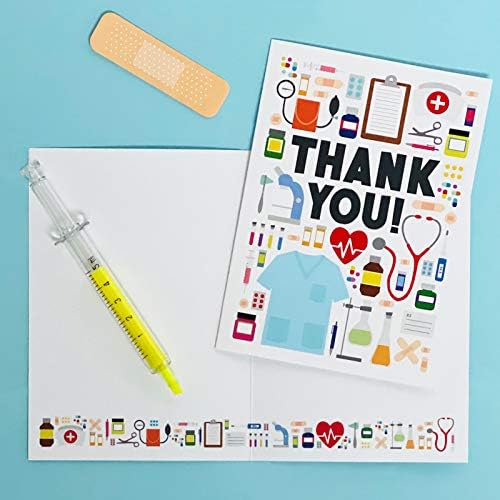 Мали Изрази - Комплет Картички За Медицинска Благодарност За Медицински Сестри, Лекари, Емт И Медицински Административен Персонал Со Пликови |