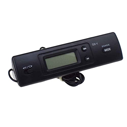 Внатрешен термометар автоматски A/C дигитален LCD дисплеј во часовник за автомобилски автомобил домашно возило