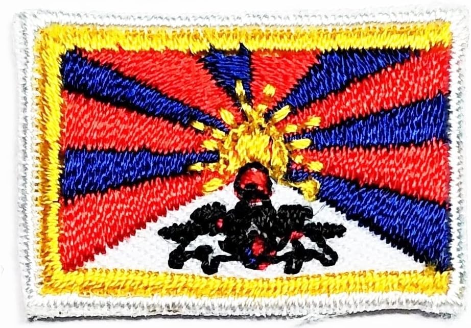 Навистина Мини Тибет Знаме Во Собата. Печ Воена Армија Национална Земја Тибет Знаме Налепница Декорација Поправка Везени Апликации
