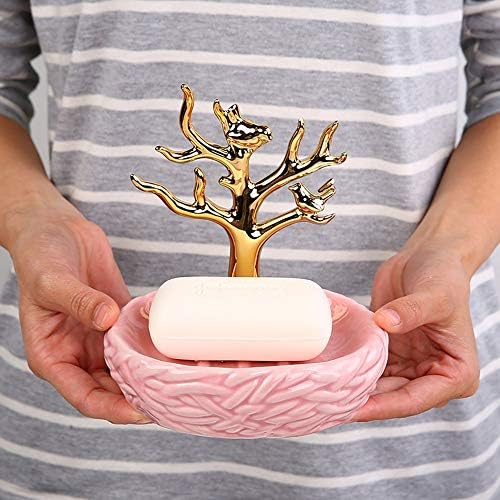 Теервер сапун кутија керамички сапун сапун креативно сапун за кампување кампување сапун сапун лесен за чистење и суво