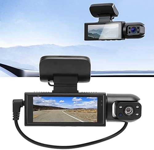 Возење Видео Рекордер, Автомобил Цртичка Камери 360 Степен Ротирачки IR Објектив 3.16 Инчен Детекција На Движење За Несреќа