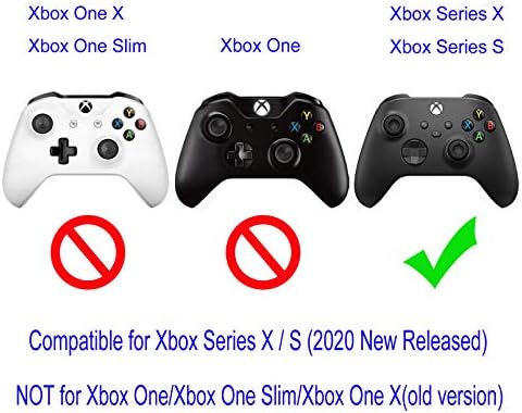 Кожата За Xbox Серија Контролер, Шеталиштето Покритие Компатибилен Со Xbox Серија X/S Контролер Костец Случај Не-Лизга Навртки Силиконски