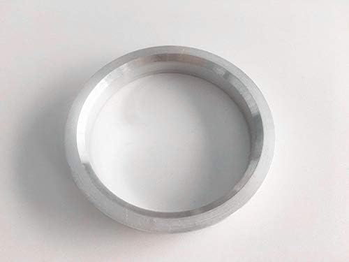 4PC сребрени алуминиумски гуми 70,4 мм до 66,1мм | Hubcentric Center Ring 66.1mm до 70,4 mm за многу Nissan & Infiniti