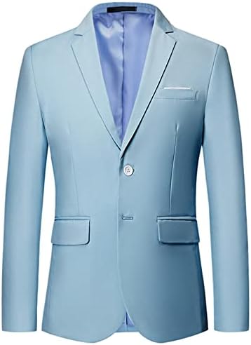 Maiyifu-GJ Mens Solid Slim Slim Fit Blazer јакна Две копче на Notched Lapel Business Suit Classic Business Daily Party Sport Coat