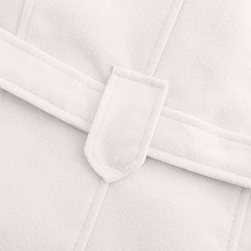 Базисин копче надолу поп Екстра долг палто за ровови за дами на отворено долги ракави блуза нејасна тенок V врат удобен