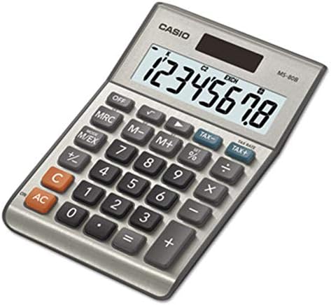 Калкулатор за данок и валута Casio MS-80S 8-цифрен LCD CSOMS80B