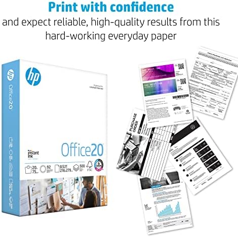 HP Печатач Хартија | 8, 5x11 Хартија |Канцеларија 20 lb | 1 Ream-500 Листови | 92 Светла | Направени ВО САД-Fsc Сертифициран | 112150R