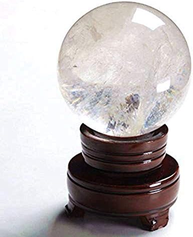 Рухонг природен кварц рачно изработена уметност 78мм лекување чиста кристална топка занаетчиска занает Божиќна декорација колекција
