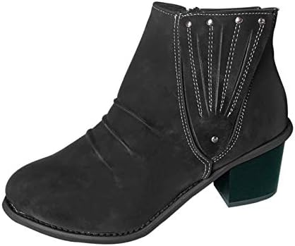 Клин чизми за жени обични потпетици модни римски кожни чевли чизми кратки женски чизми кратки чизми жени 8