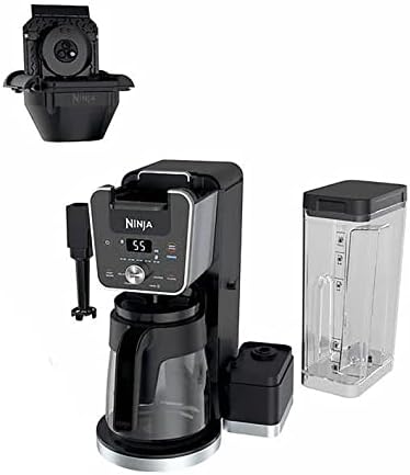 Ninja CFP451Co DualBrew System 14-чаша производител на кафе, единечни парчиња и подрачја, 4 стилови на пијалаци, вграден преклопен фротер, 70-мл.