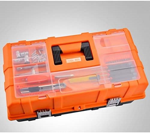 Ycfbh 17 инчи 19 инчи пластична алатка кутија со повеќе слоеви кутија за складирање хардверска алатка Дома мулти-функција за поправка