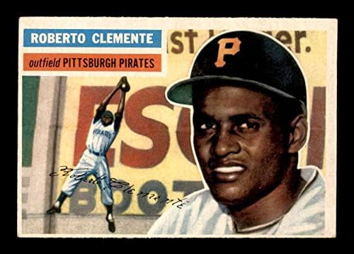 33 Роберто Клементе Хоф - 1956 Топс Бејзбол Картички ОЦЕНЕТ ЕКС+ - Бејзбол Плочи Автограмирани Гроздобер Картички