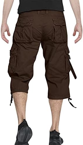 Машки карго шорцеви, летни шорцеви за машка комбинирана каприс директно мулти џеб