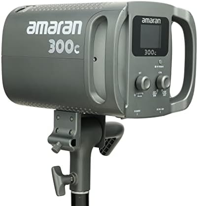 Aputure Amaran 300C RGBWW LED Видео Светло, 300W 2500K-7500K, CR 95+ TLCI 95+, Dc/AC Напојување, Изградба во 9 ОСВЕТЛУВАЊЕ