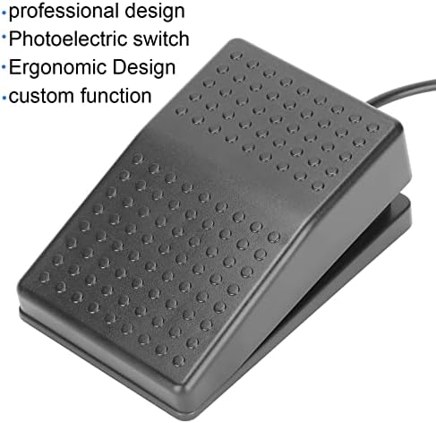 USB Прекинувач ЗА Стапала Zyyini Педал, FS22-P Usb Жичен Механички Прекинувач Со Еден Педал Програмабилна Компјутерска Тастатура,