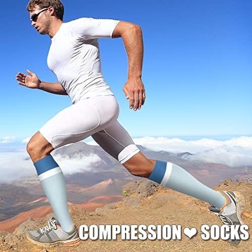 Лаит Хебе 3 Пак Медицински компресија чорап-компресија чорап за жени и мажи-најдобри за трчање, медицинска сестра, спорт