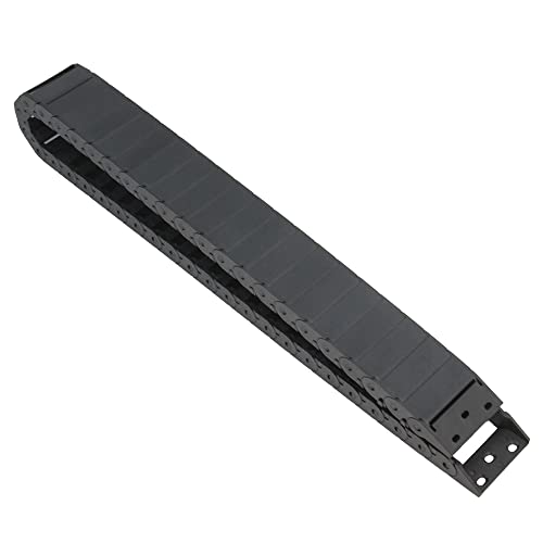 BefenyBay R28 Внатрешна големина 15x50mm 1 Мемтер должина Црна пластична флексибилен кабел за влечење кабел за носач во отворен тип за 3Д печатач