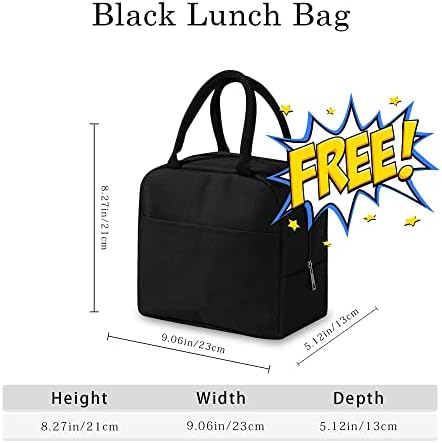 Dtuxgbi 2pcs Постави аниме ранец кутија за ручек, класична аниме торба за ручек за книги, обични рамнини ранец лесен лаптоп торба