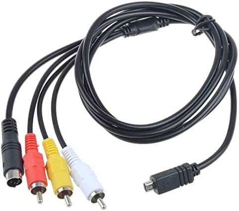Parthcksi 5ft AV A/V ТВ видео кабел за видео кабел за камера Handycam DCR-HC20 DCR-HC53/E