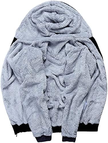 Мали дуксери за убавина за мажи поштедуваат SweShirts Fleece Sherpa наредени јакна за тешка категорија во тешка категорија волна волна