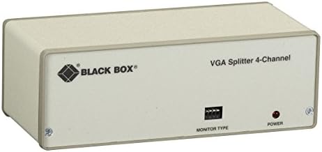 Црна кутија VGA 4-канален видео сплитер, 115-VAC