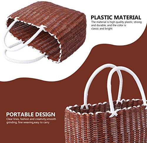 Хаустул ткаена торба за намирници, пластична корпа за корпи за еднократна употреба на торба со рачка, торба со торби и вреќи со зеленчук-