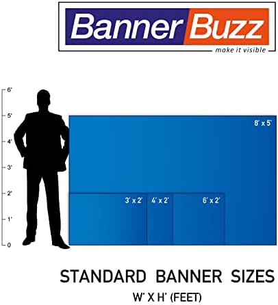 BannerBuzz Vinyl Banner, Blank Banner, PVC Flex, 11 мл, HedMed рабови со громи, еднострано печатење, целосна боја 600DPI ECO растворувач печатење