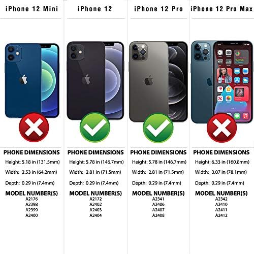 Safesleve Emf Заштита Анти Зрачење Iphone Случај: iPhone 12 &засилувач; iPhone 12 Про Рфид Картичка Држач Блокирање Паричник, Прилагодливи