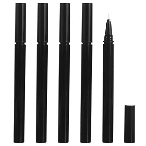 Солустра за ајлајнер црна 3 парчиња 1мл празна цевка за пенкало за ајлајнер Асортиран совети за четка течен ајлајнер контејнер црн ајлајнер