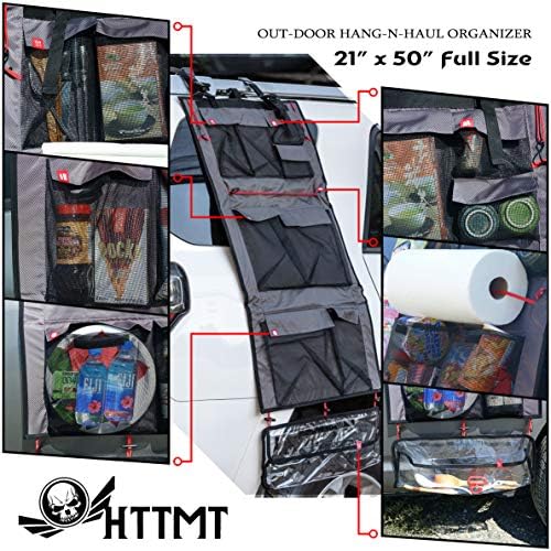 HTTMT-Организатор на торби за складирање Hang-N-Haul за кампување за домашна канцеларија пикник водоотпорен карго за виси еднократна торба