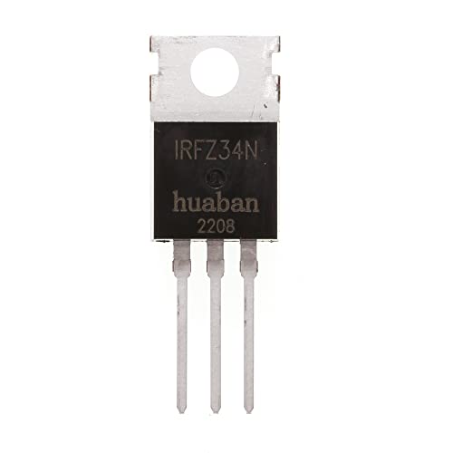 HUABAN 10 парчиња IRFZ34N VDSS = 55V RDS = 0.040OHM ID = 26A TO220 POWER N-CHANNEL MOSFET TRANSISTOR