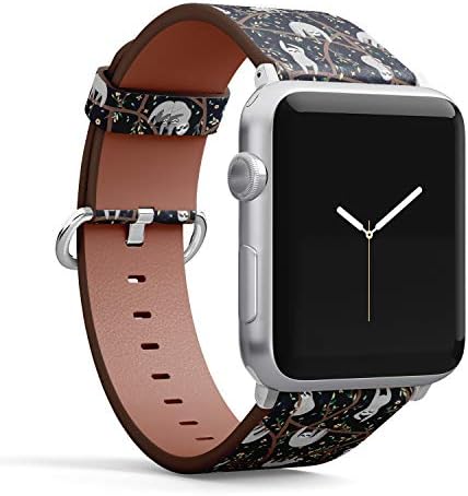 S -Type Iwatch Rechtap Strap Strap Blands за Apple Watch 4/3/2/1 Sport Series - Симпатична шема на мрзливост