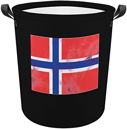 Норвешкото Знаме Кошница За Перење Преклопливи Алишта Ја Попречуваат Кантата За Складирање Канти за Перење Со Рачки