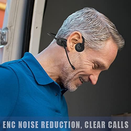 Слушалки За Спроводливост на коските Bluetooth Со Микрофон За Поништување На Бум Безжично Отворено Уво Лесни Слушалки За Домашна Канцеларија