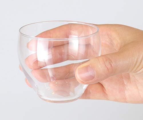 Aderia L-6697 Sake чаша стакло, јапонско стакло, занаетчиско лосос стакло, Maloyaka, 5,1 fl Oz, Добар дизајн/стакло за алкохол, направено