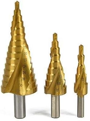 Zuqiee Drible Spiral Groove Cam Lever Cam Step Driph Shank Drill Pagoda Stepped Drill Bit Multifunction 4-324-204-12 Индустриски