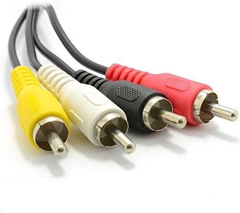 kenable 5 пински машки DIN приклучок на 4 x rca фоно машки приклучоци аудио кабел 2м