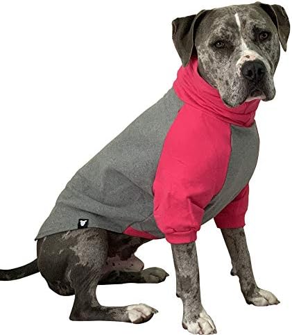Заб и мед џемпер со големи кучиња/питбул/голем џемпер за кучиња кучиња џемпер/топла розова и сива боја