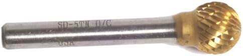 Шампион SF1 Титаниум нитрит обложена со цврста карбид 1/4-инчен секач со дијаметар од 5/8-инчен должина на сечење