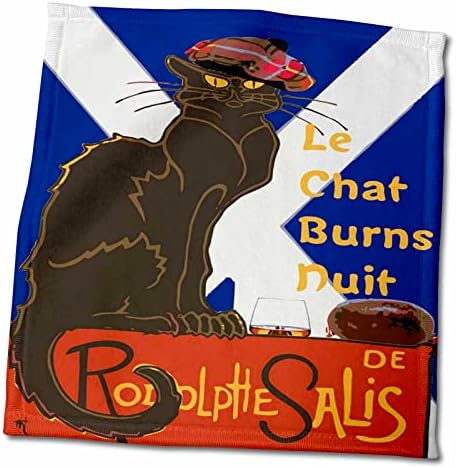 3drose le Chat Burns Nuit Haggis Dram Scottish Saltire - крпи