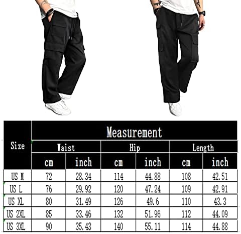 Машки карго панталони опуштени вклопувани џокери џокери џемпери атлетски панталони за пешачење со мулти-џеб